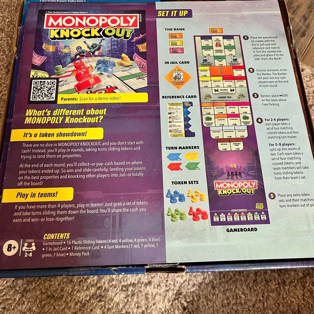 Monopoly Knock Out Game by Hasbro